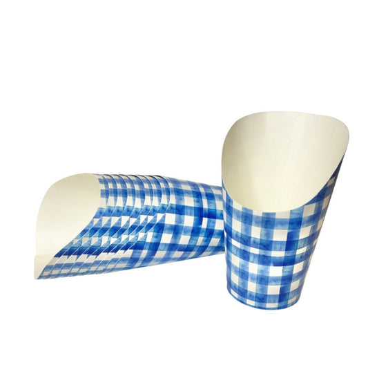 Blue Gingham Charcuterie Cup