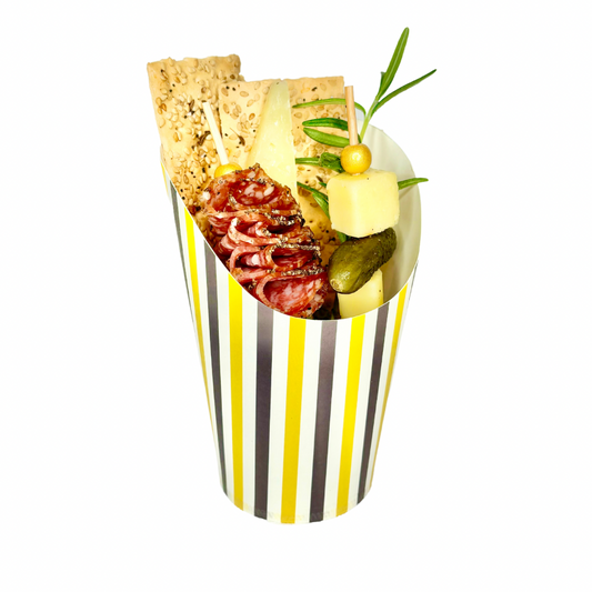 School spirit Filled yellow and blue charcuterie Cup