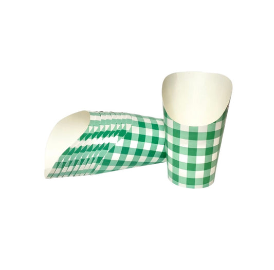 Green Gingham Charcuterie Cups