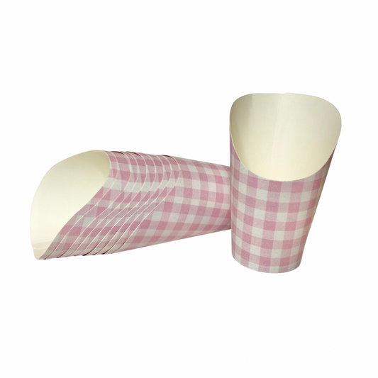Pink Gingham Charcuterie Cups