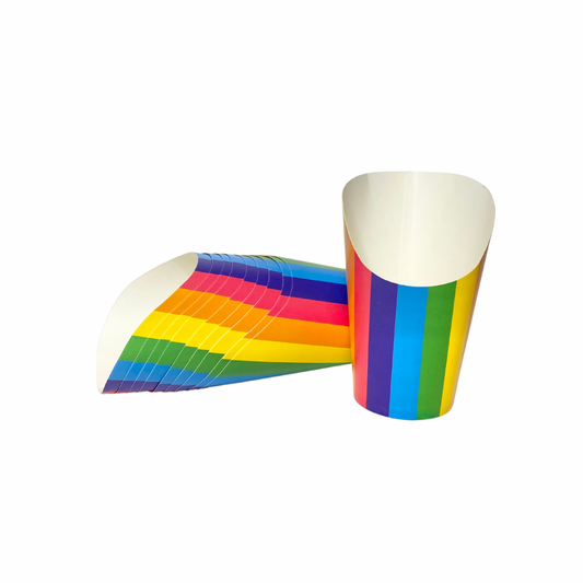 Rainbow Striped Charcuterie Cups