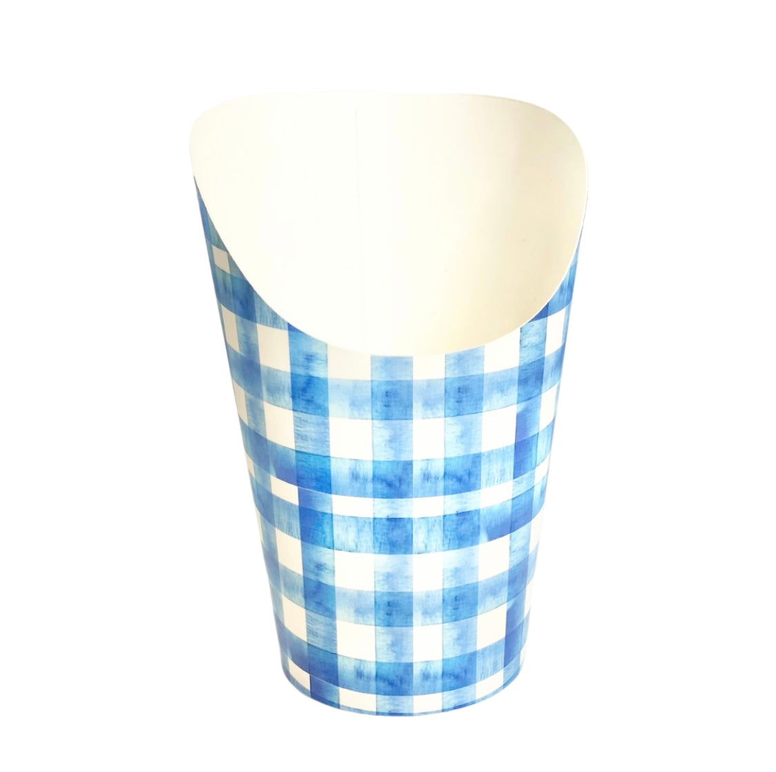 Blue Gingham Party Cup