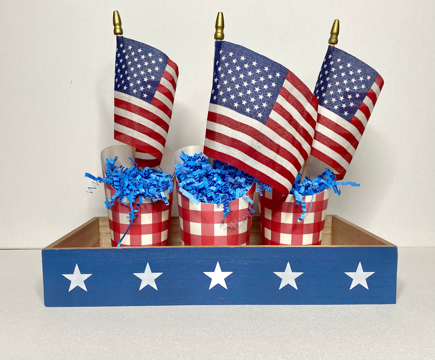 4th of July Gingham Grazing Cups