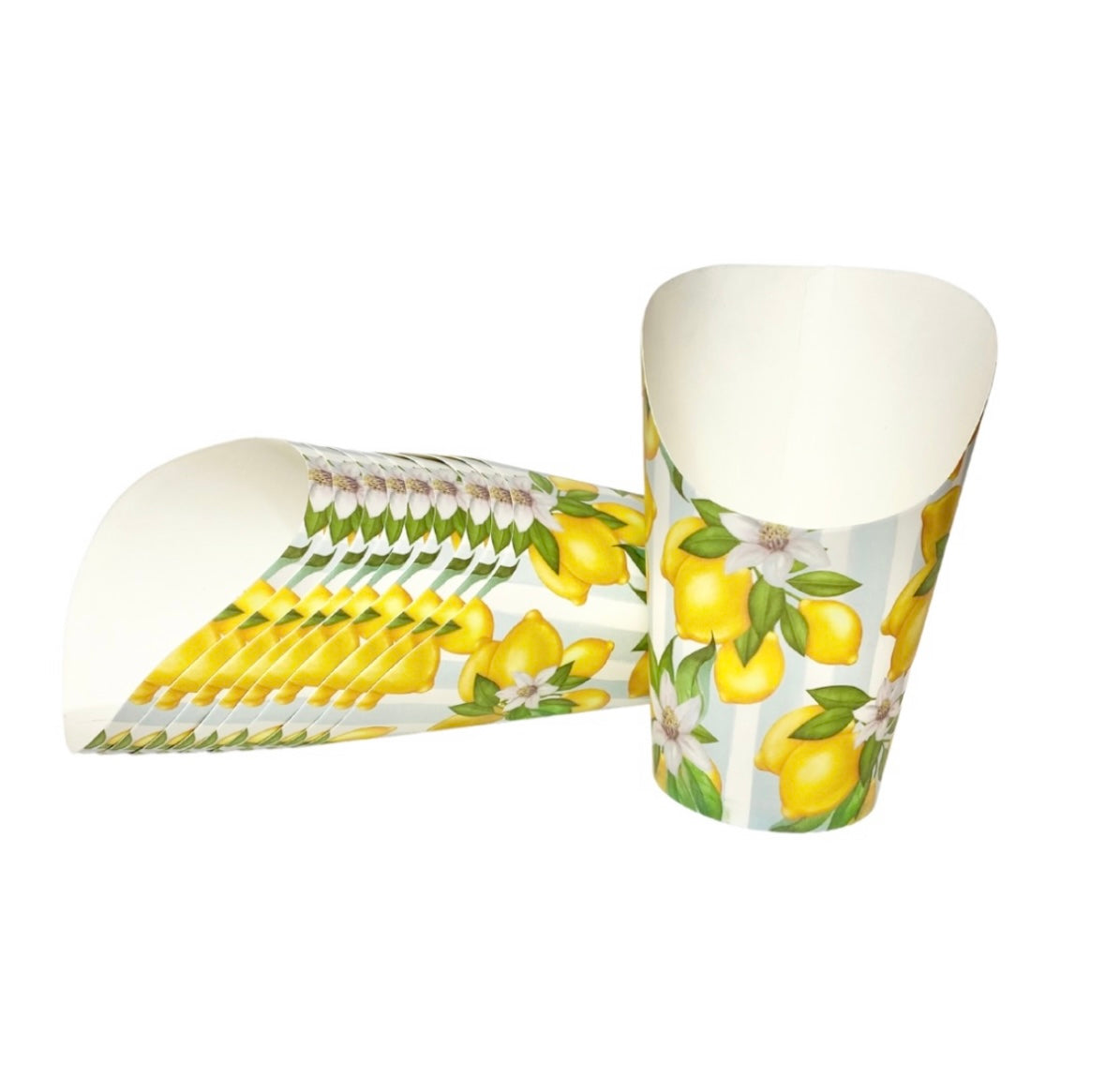 Lemon Grandmillennial Floral Charcuterie Cups