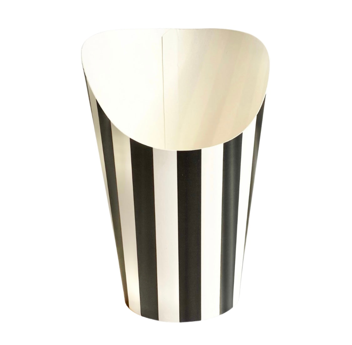 black and white striped party cup