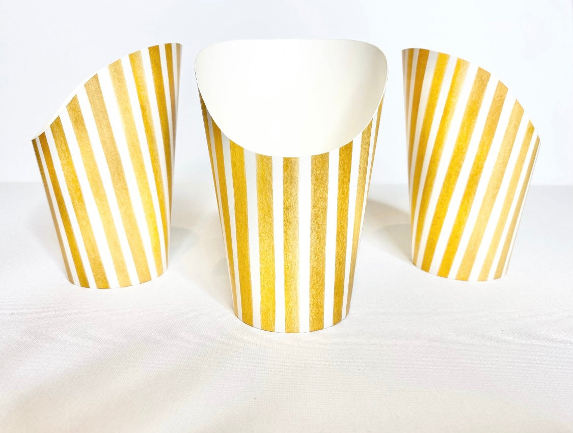 White and Gold Charcuterie Cups