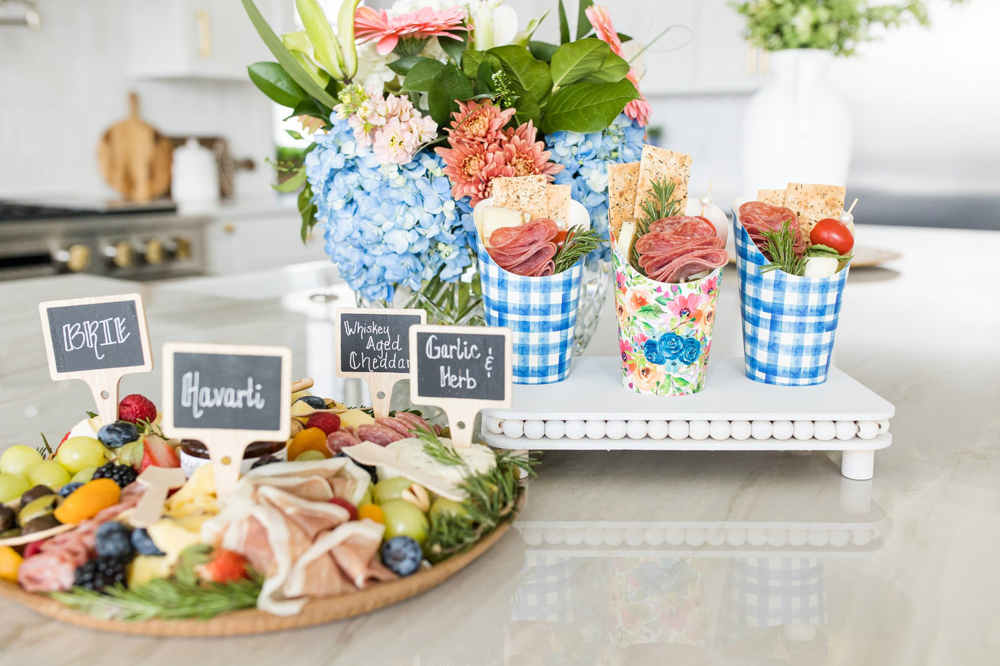 Floral Grazing Cups